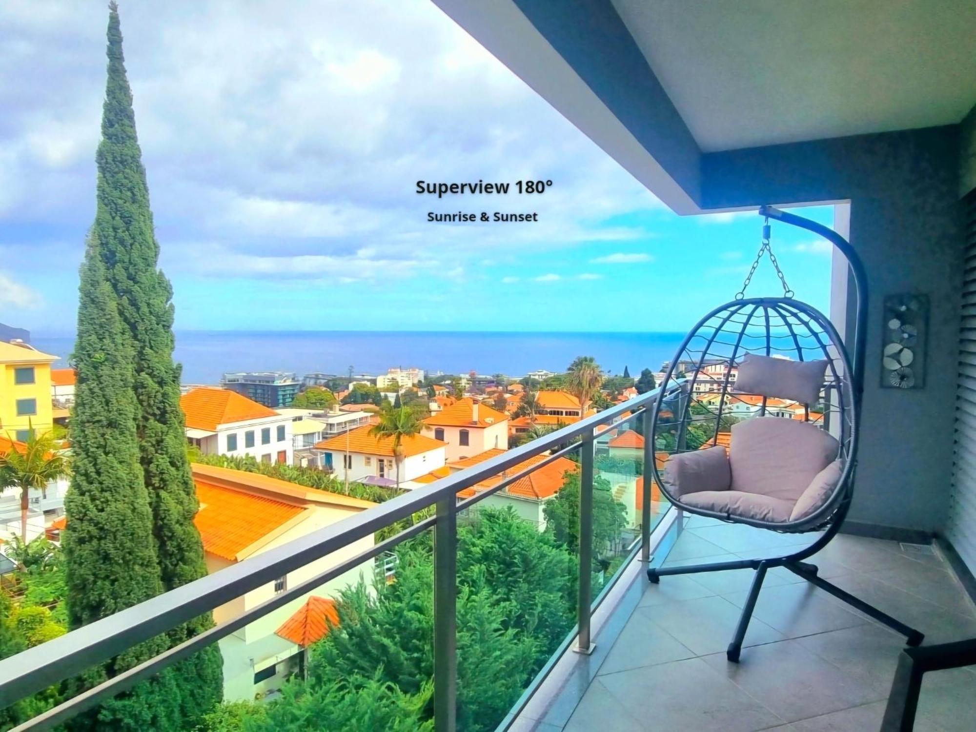 Ferienwohnung Panoramic Sunrise And Sunset Views, 5 Min From Funchal, Perfect Getaway For Travelers Exterior foto